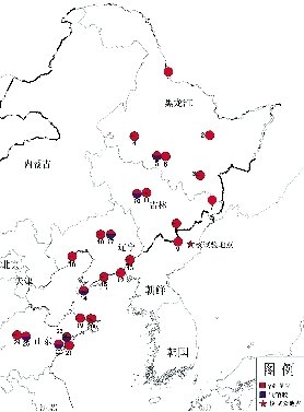 中國環(huán)保部門部分監(jiān)測站分布圖。圖/中國環(huán)保部網(wǎng)站