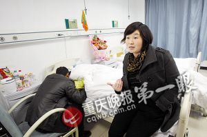 病床前，宋女士講述事發(fā)經(jīng)過。